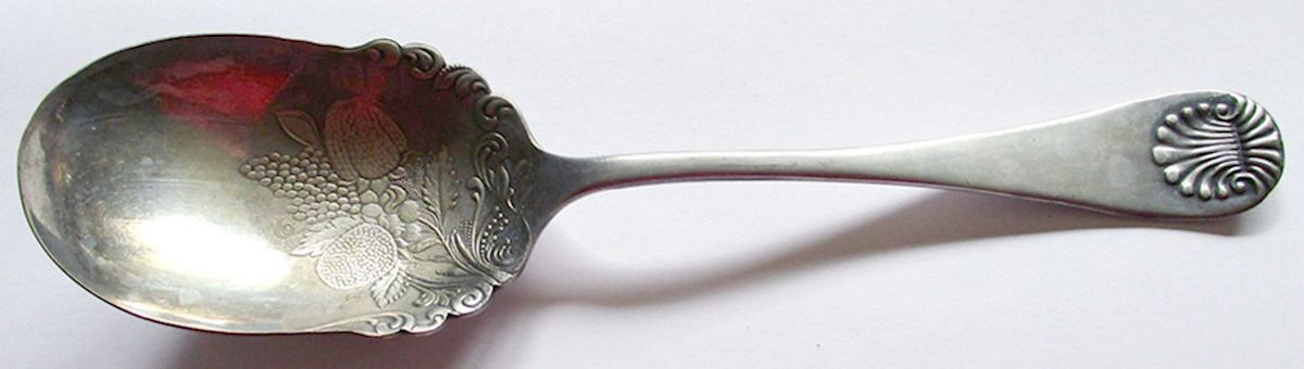 IMV4 (Silverplate) Solid Smooth Berry/Casserole Spoon by Imperial Silver-1
