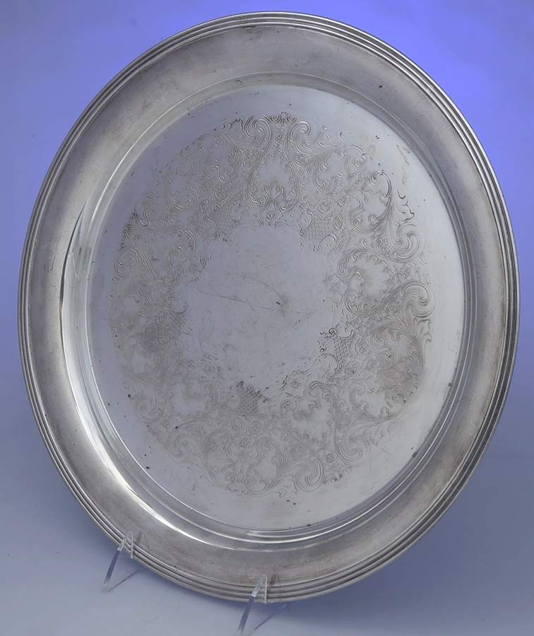 3771 (Silverplate, Hollowware) 13" Round Tray by International Silver-1