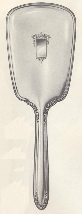 Pauline (Sterling, Hollowware) Mirror with Handle by International Silver-1