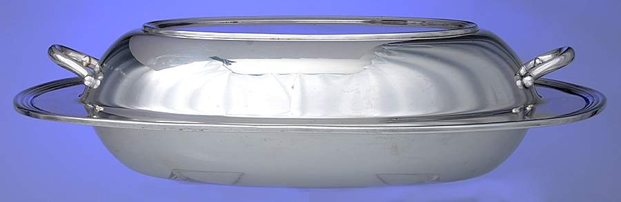 Exeter (Silverplate, Hollowware) Double Vegetable Bowl by International Silver-1