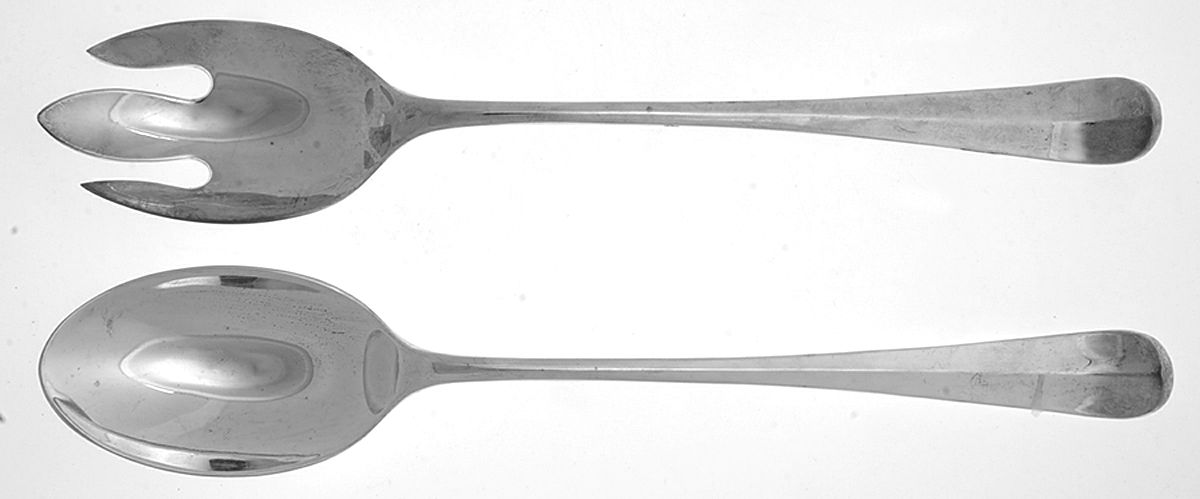 INS630 (Silverplate) Solid Oversized Serving Salad Set by International Silver-1