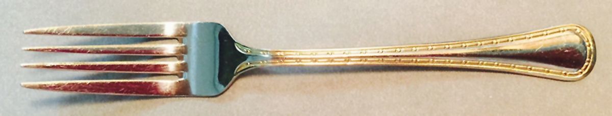 INS635 (Stainless, Gold Edge) Fork by International Silver-1