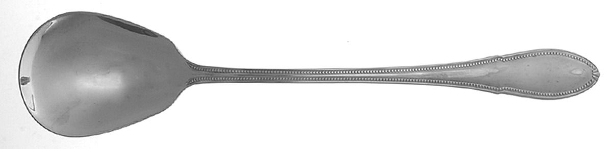 Bead (Stainless) Oversize Solid Salad Serving Spoon by Isaac Mizrahi-1