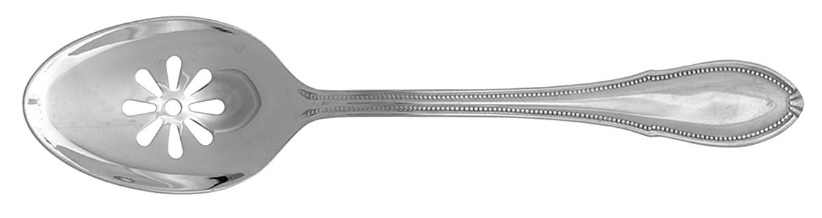 Bead (Stainless) Pierced Tablespoon (Serving Spoon) by Isaac Mizrahi-1
