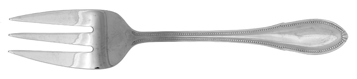 Bead (Stainless) Large Solid Cold Meat Serving Fork by Isaac Mizrahi-1