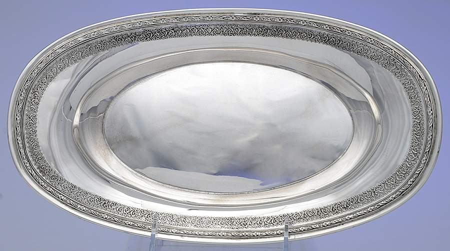 694 (Sterling, Hollowware) 12" Bread Tray by International Silver-1