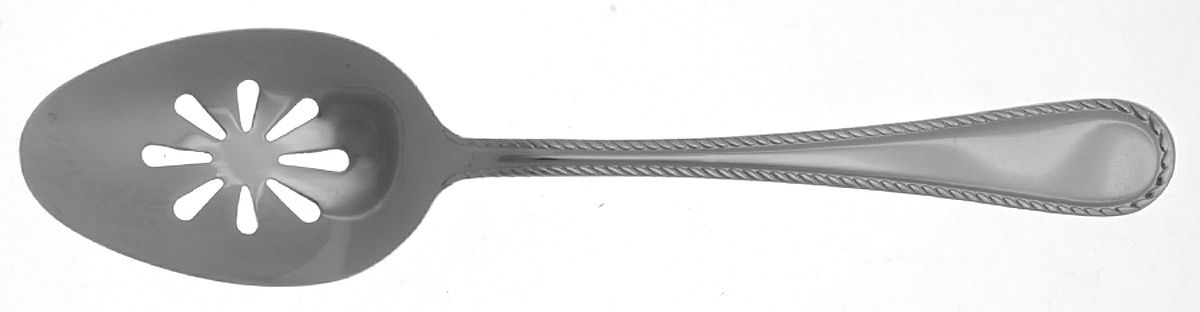 Adventure (Stainless) Pierced Tablespoon (Serving Spoon) by International Silver-1