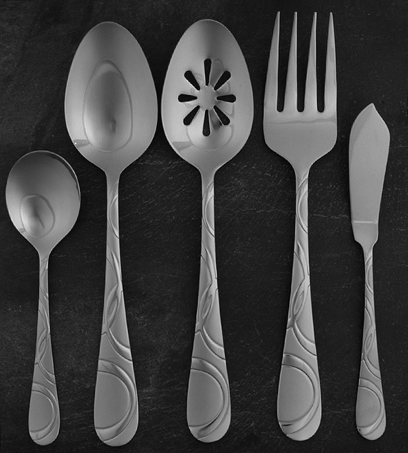 Garland Frost (Stainless) 5 Piece Hostess Set by International Silver-1