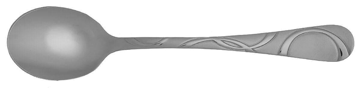 Garland Frost (Stainless) Round Bowl Soup Spoon (Cream Soup) HC by International Silver-1