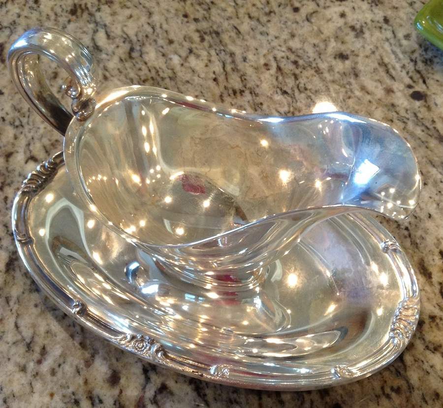 Signature (Silverplate, Hollowware Plated Gravy Boat with Attached Underplate by International Silver-1