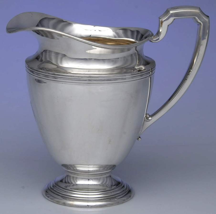 E26 (Sterling, Hollowware) Sterling Water Pitcher by International Silver-1