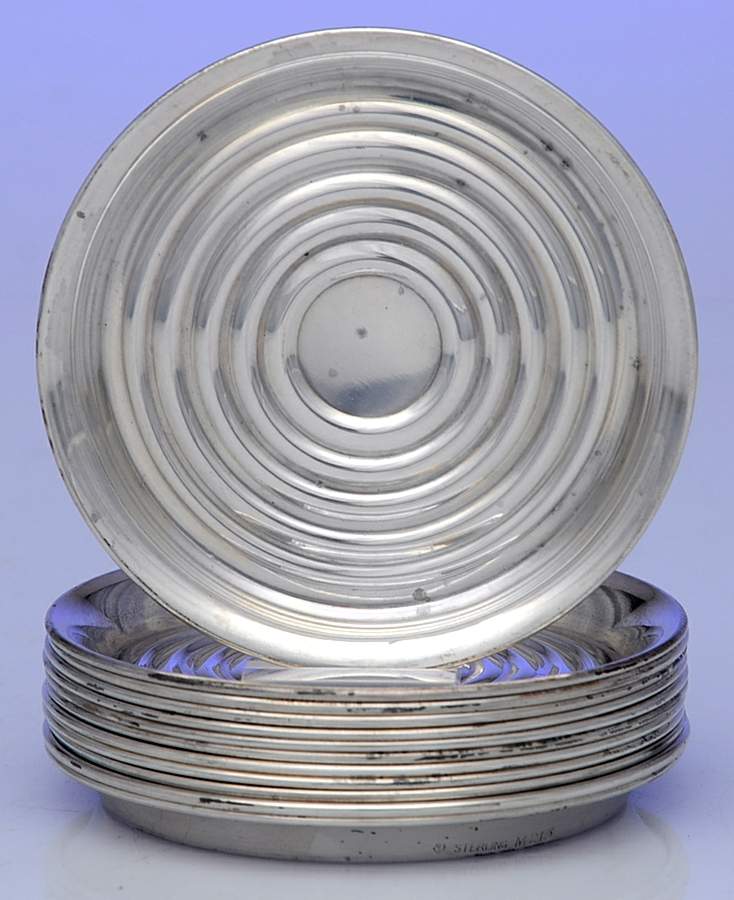 M213 (Sterling, Hollowware) Coaster - Set of 12 by International Silver-1