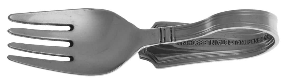 Carleigh (Stainless) Baby Fork with Curved Handle HC by International Silver-1