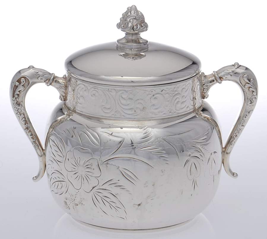 1211 (Silverplate, Hollowware) Sugar Bowl & Lid by International Silver-1