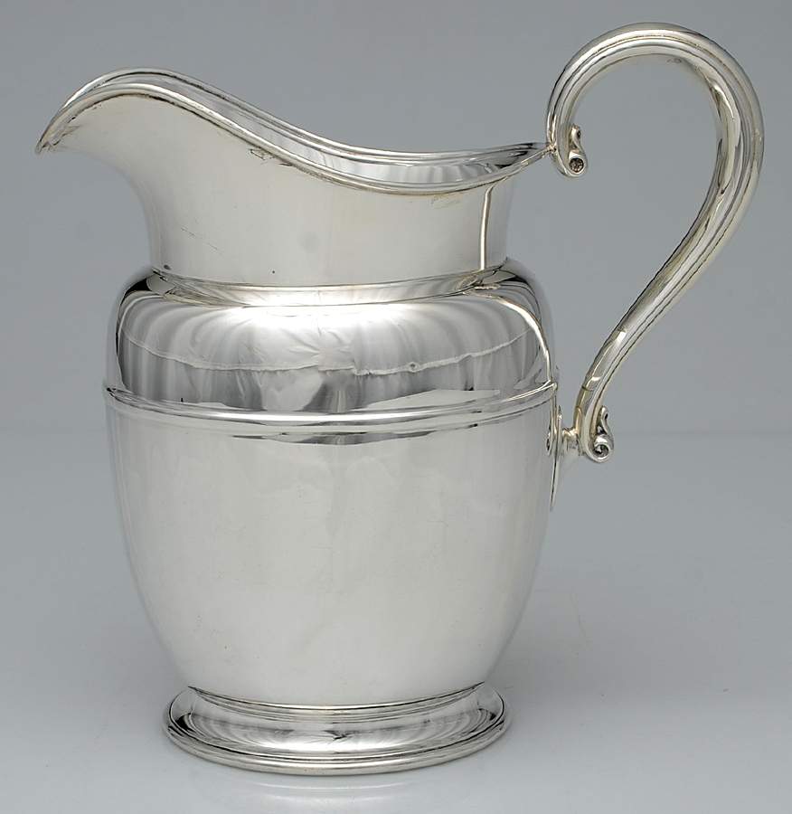 E55 (Sterling, Hollowware) Sterling Water Pitcher by International Silver-1
