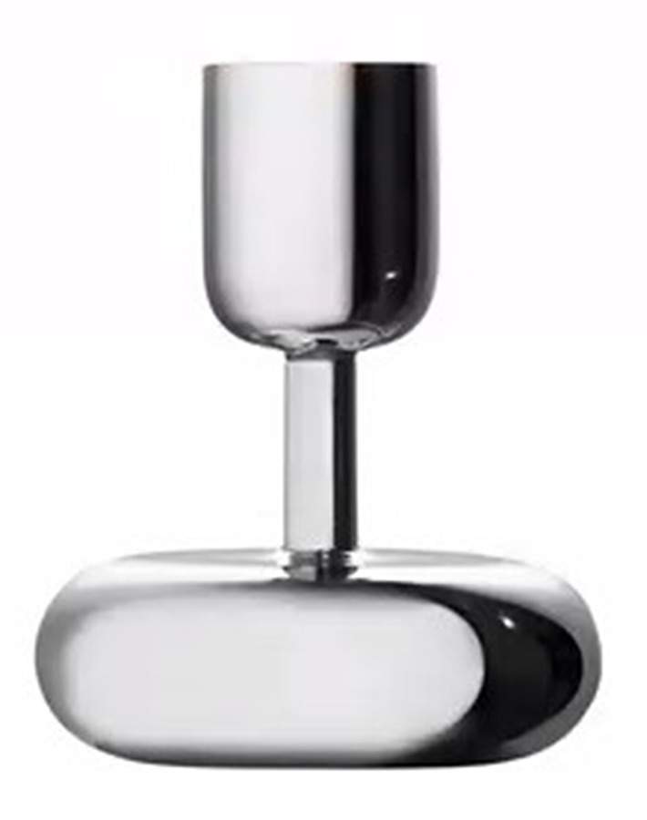 Nappula (Stainless, Hollowware) 4" Candlestick by Iittala-1