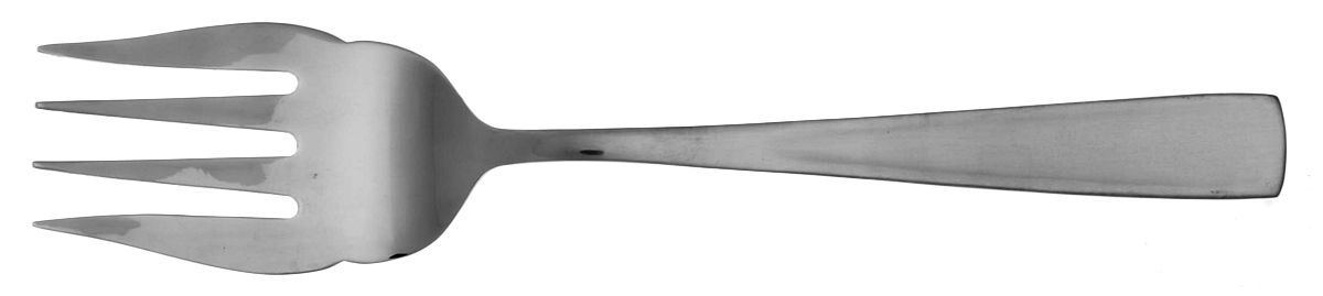 Maison Satin (Stainless) Medium Solid Cold Meat Serving Fork by International Silver-1