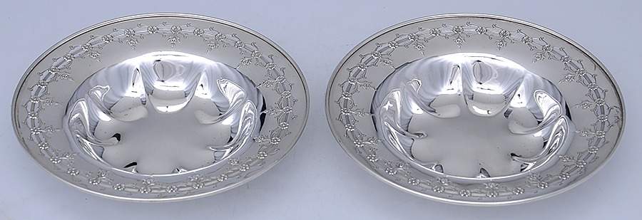 39-5 (Sterling, Hollowware) Pair of 6" Bon Bons by International Silver-1