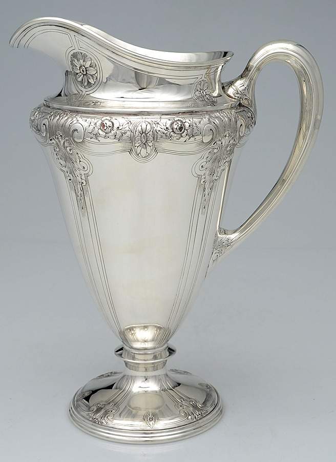 Louis Nouveau (Sterling, Hollowware) Sterling Water Pitcher by International Silver-1