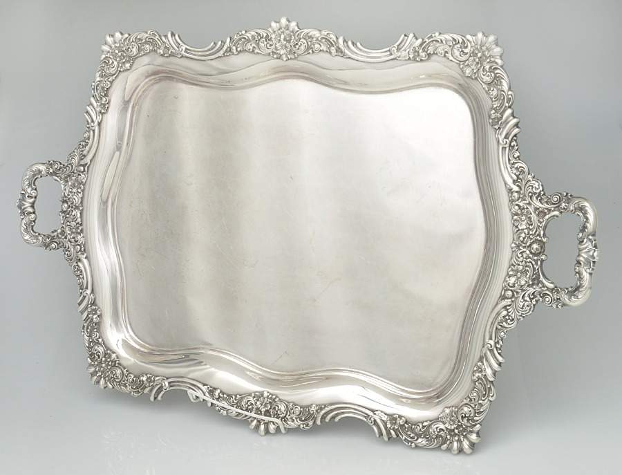 750A (Sterling, Hollowware) Large Waiter Tray by International Silver-1