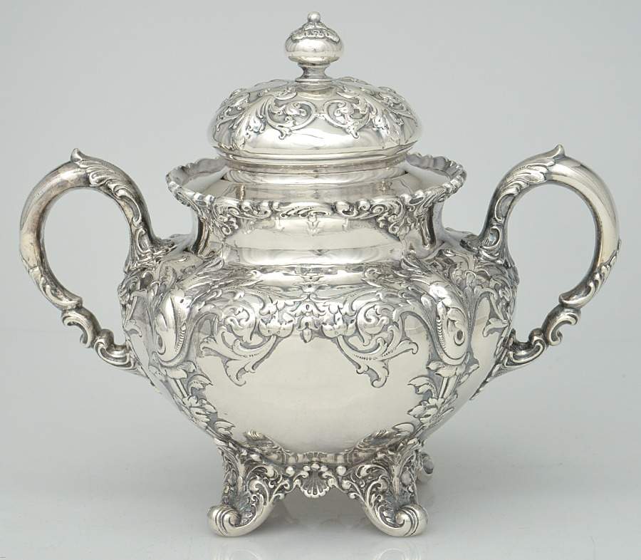 750A (Sterling, Hollowware) Sugar Bowl & Lid by International Silver-1