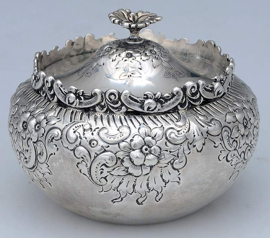 97 (Sterling, Hollowware) Tea Caddy & Lid by International Silver-1