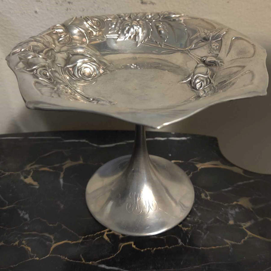 C4125 (Sterling, Hollowware) Sterling Compote by International Silver-1