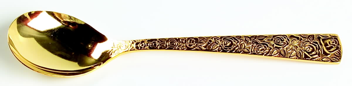 Cellini Romanesque (Gold Electroplate) Sugar Spoon by Japan-1