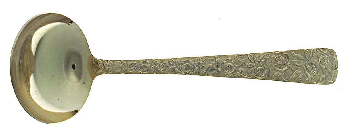 Cellini Romanesque (Gold Electroplate) Solid Gravy Ladle by Japan-1