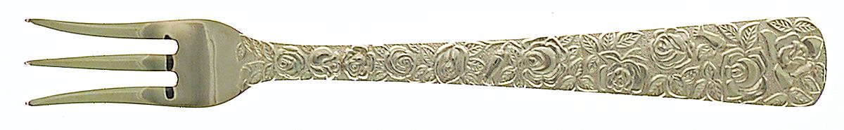 Cellini Romanesque (Gold Electroplate) Cocktail/Seafood Fork by Japan-1
