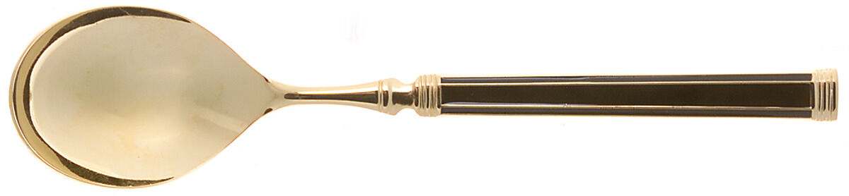 Golden Imperial-Black (Gold Electroplate) Sugar Spoon by Japan-1