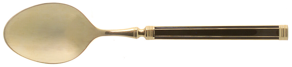 Golden Imperial-Black (Gold Electroplate) Tablespoon (Serving Spoon) by Japan-1