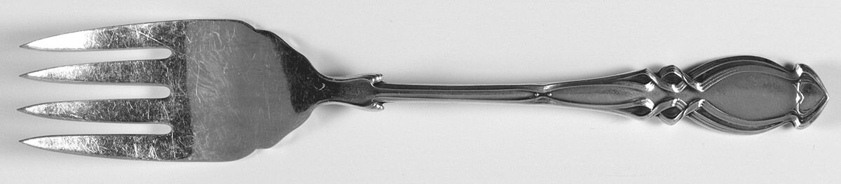1909 (Sterling, 1906) Individual Salad Fork by Joseph Mayer (USA)-1