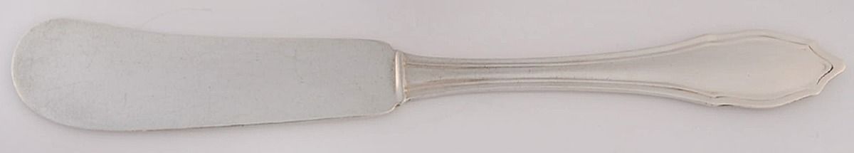 Blenheim (Sterling, 1906) Flat Handle Butter Spreader by Joseph Mayer (USA)-1