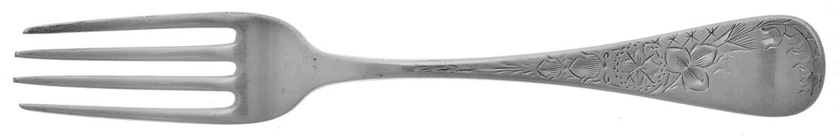 Lily Engraved (Sterling, 1884) Fork by Joseph Seymour-1