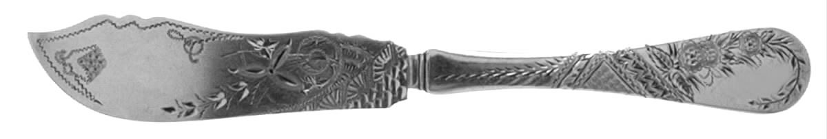 No 5 (Sterling) Flat Handle Master Butter Knife by Joseph Seymour-1
