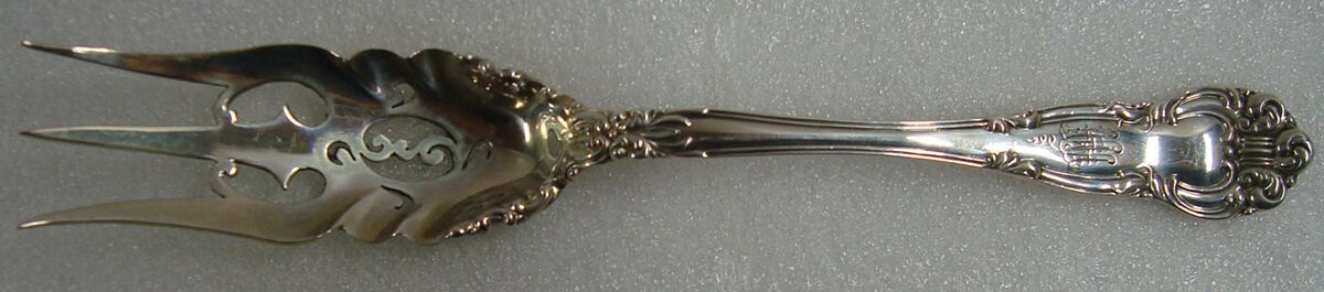 Angelo (Sterling, 1910) Cake Serving Fork by JB & SK Knowles Silver-1