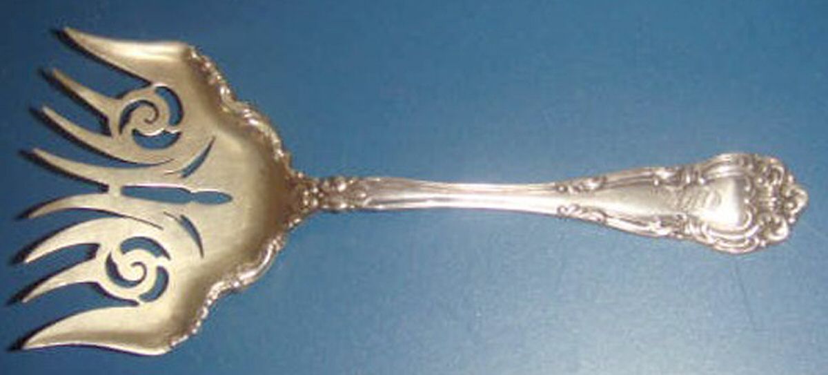 Angelo (Sterling, 1910) Small Solid Tined Sardine Serving Fork by JB & SK Knowles Silver-1