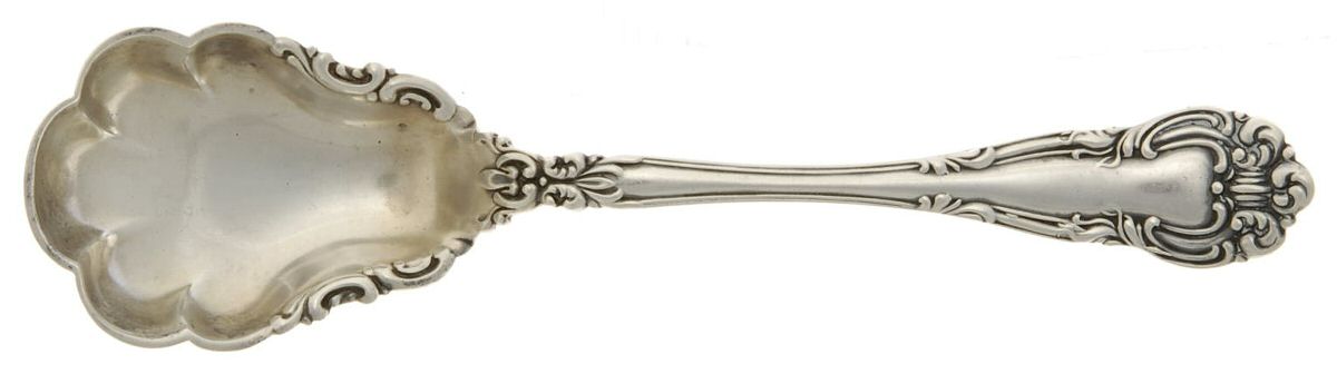 Angelo (Sterling, 1910) Sugar Shell Spoon by JB & SK Knowles Silver-1