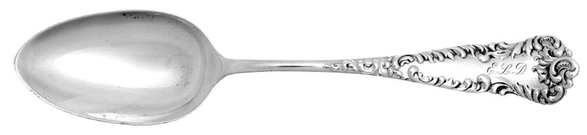Argo (Sterling, 1892) Monogram Tablespoon (Serving Spoon) by JB & SK Knowles Silver-1