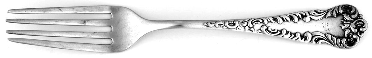 Argo (Sterling, 1892) Monogram Fork by JB & SK Knowles Silver-1