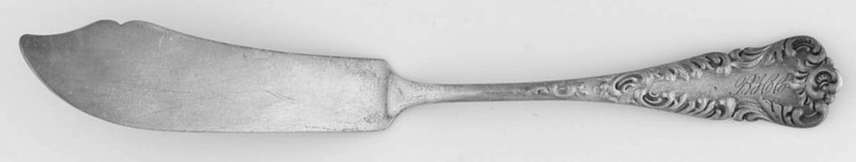 Argo (Sterling, 1892) Flat Handle Master Butter Knife by JB & SK Knowles Silver-1