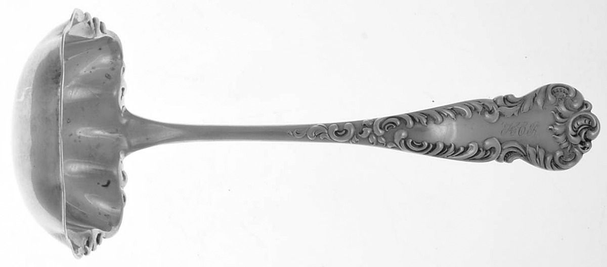 Argo (Sterling, 1892) Monogramed Solid Piece Gravy Ladle by JB & SK Knowles Silver-1