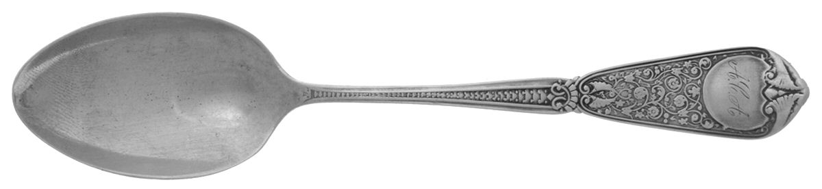 Webster (Sterling, 1882) Monogram Teaspoon by JB & SK Knowles Silver-1