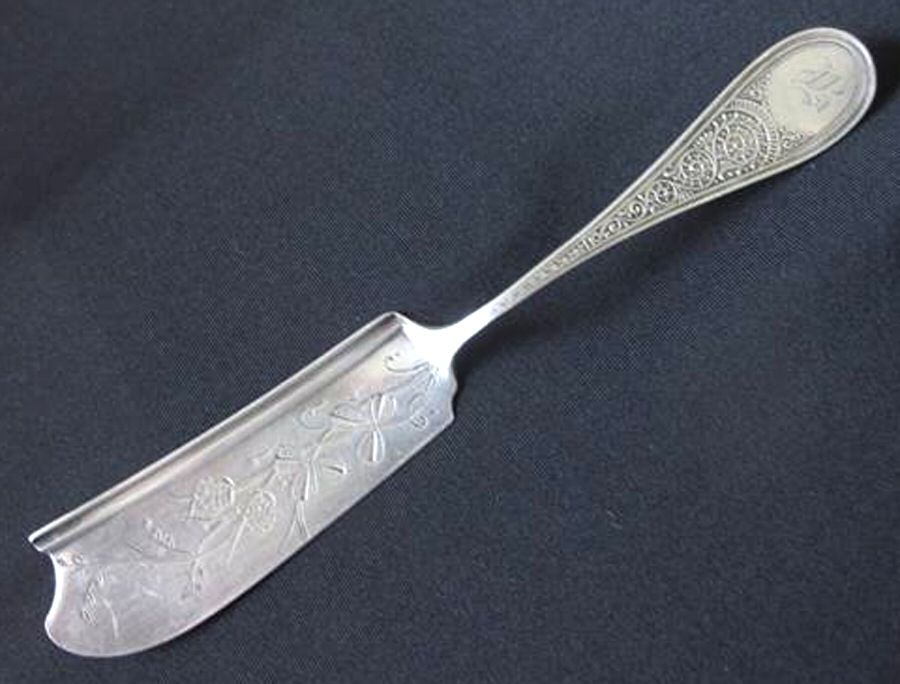 Coronet (Sterling, 1879) Large Jelly Knife by JB & SK Knowles Silver-1