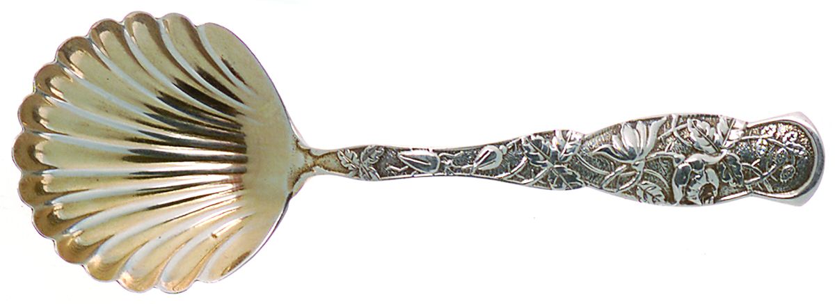 Rose (Sterling, 1881) Solid Bon Bon Spoon by JB & SK Knowles Silver-1