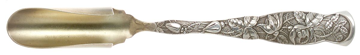 Rose (Sterling, 1881) Solid Large Cheese Scoop by JB & SK Knowles Silver-1