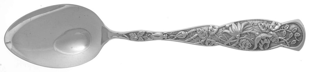 Rose (Sterling, 1881) Five O'Clock Teaspoon by JB & SK Knowles Silver-1