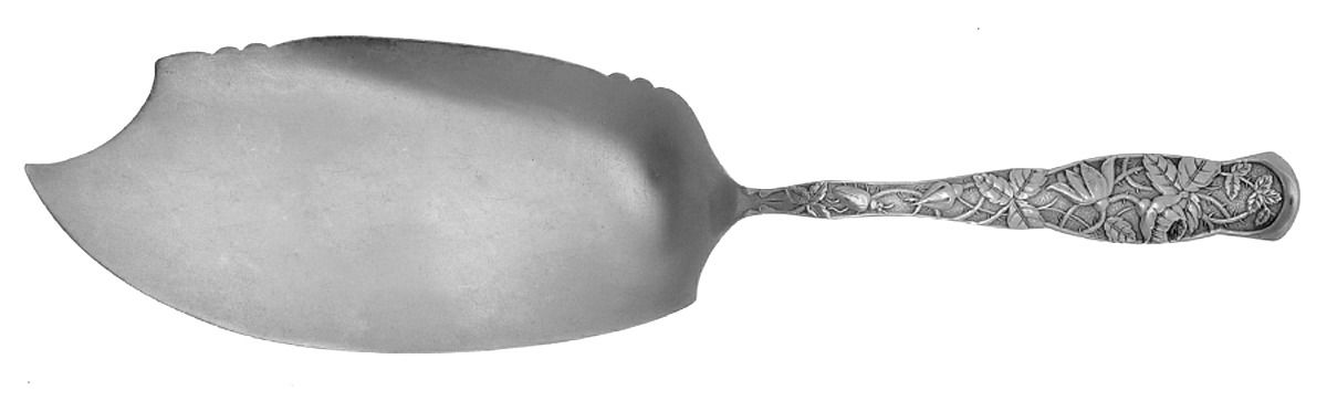 Rose (Sterling, 1881) Large Solid Fish Serving Knife by JB & SK Knowles Silver-1