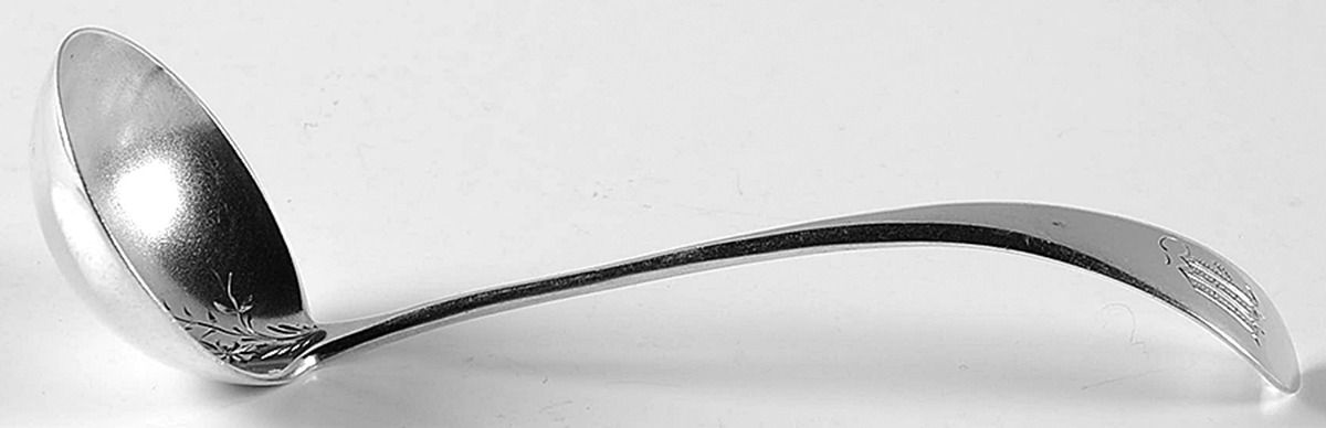 Waren (Sterling, 1865) Solid Piece Cream Ladle by JB & SK Knowles Silver-1